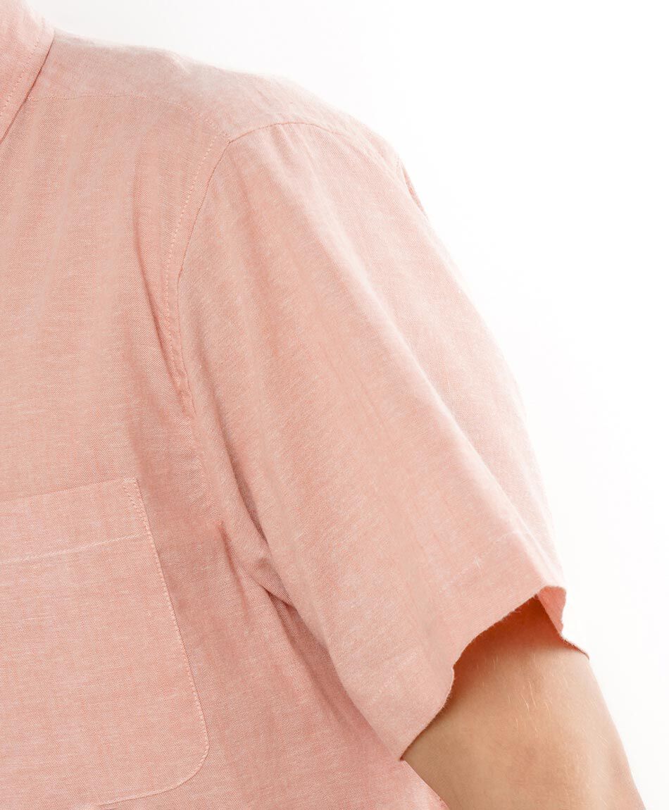 Camisa hombre lisa manga corta