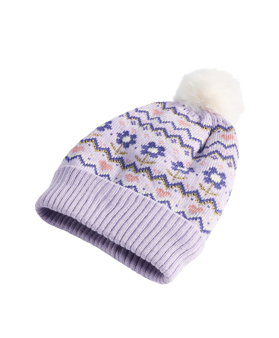 Gorro infantil flores