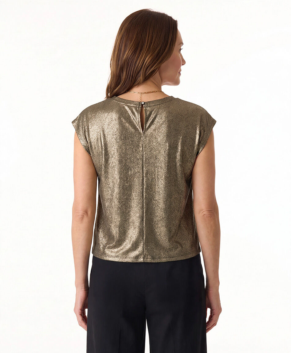 Remera mujer dorada