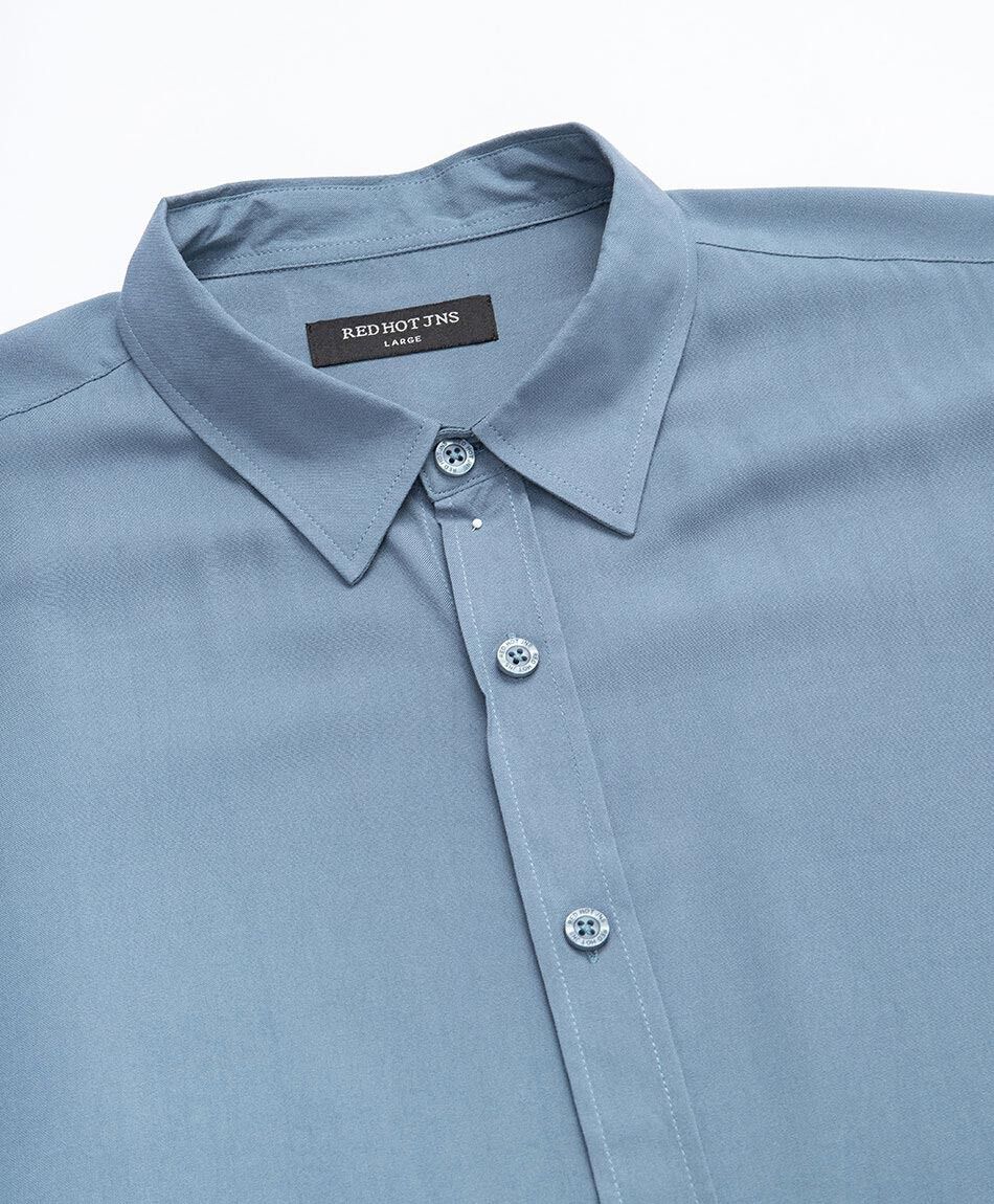 Camisa hombre lisa manga corta