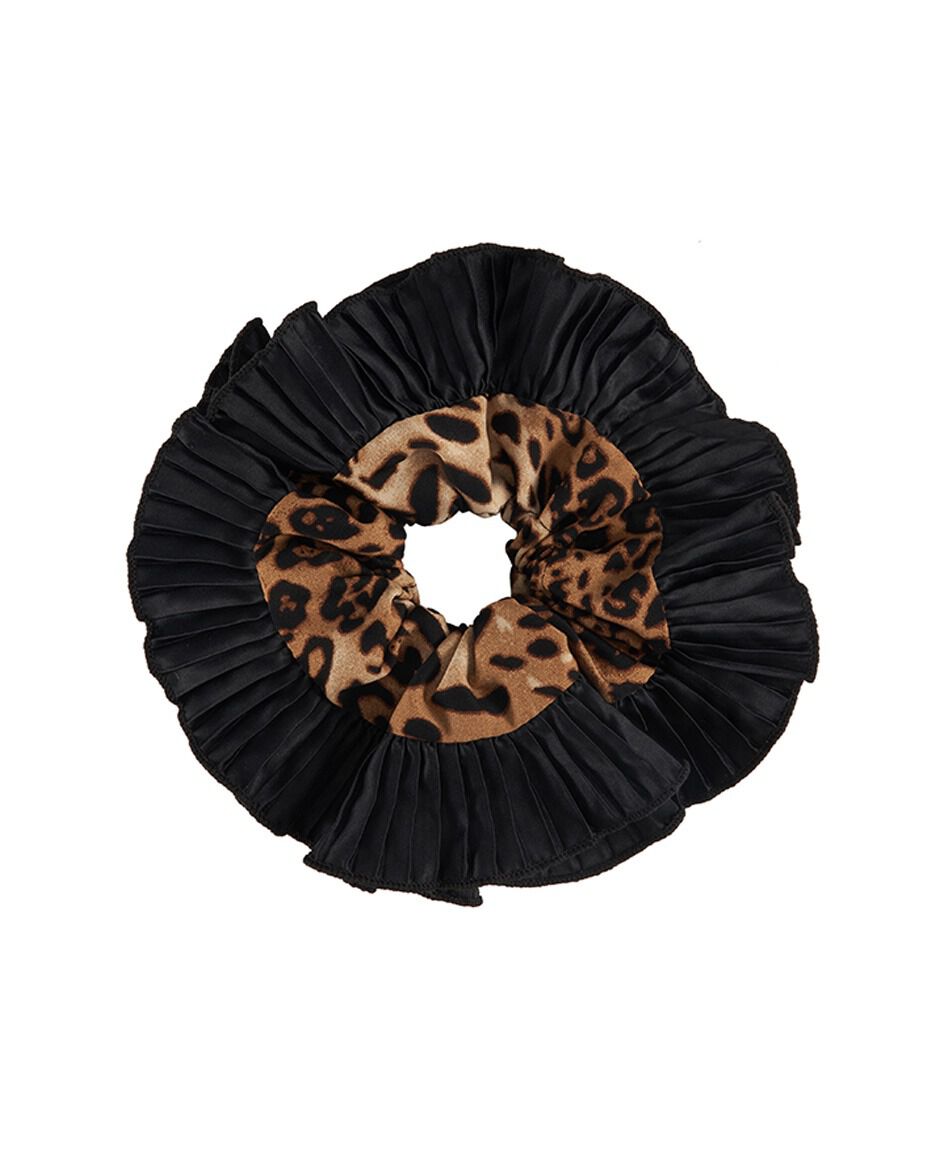 Scrunchie mujer grande animal print
