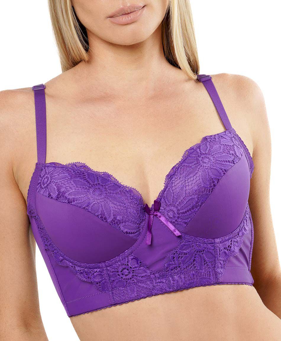 Corpi&ntilde;o mujer push up encajes corset