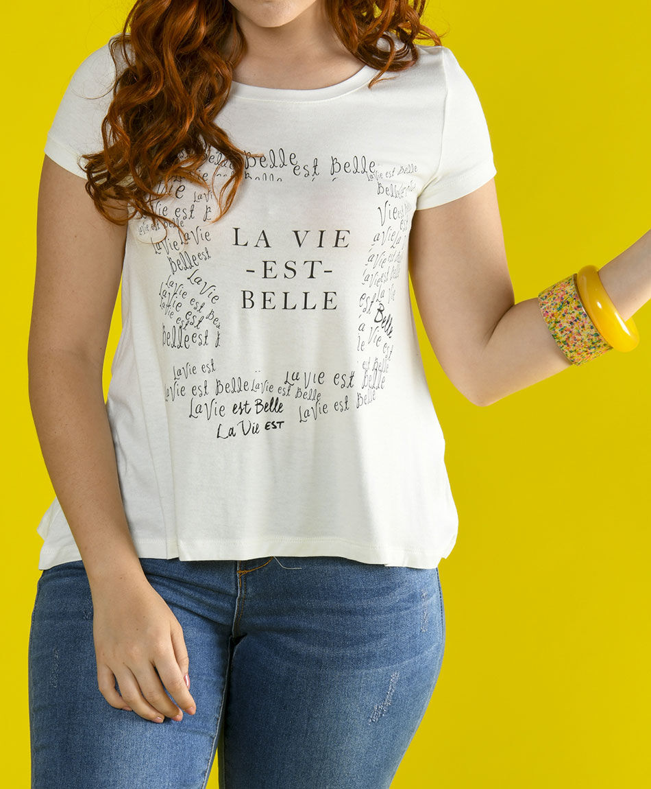 Polera estampada