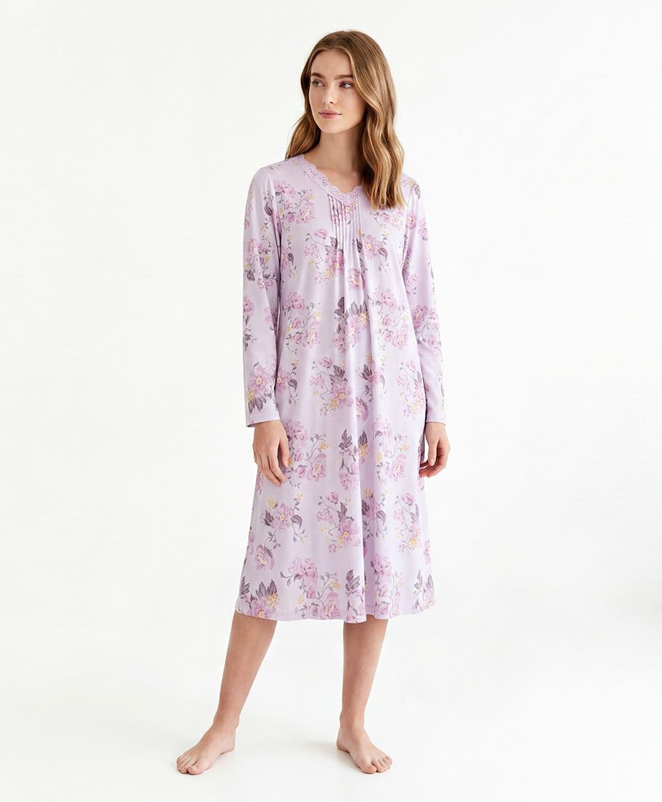 Camis&oacute;n mujer floreado rosada