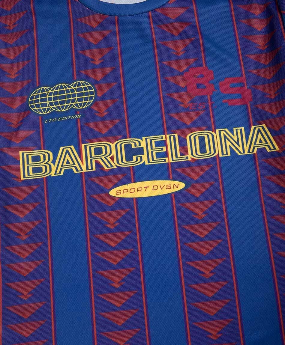 Remera ni&ntilde;o f&uacute;tbol barcelona