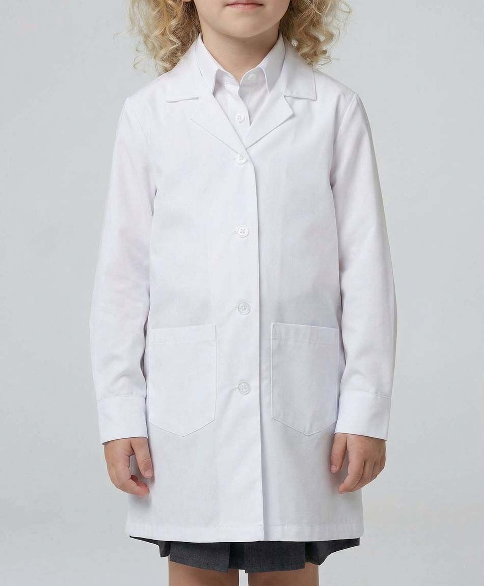 Delantal escolar blanco ni&ntilde;a