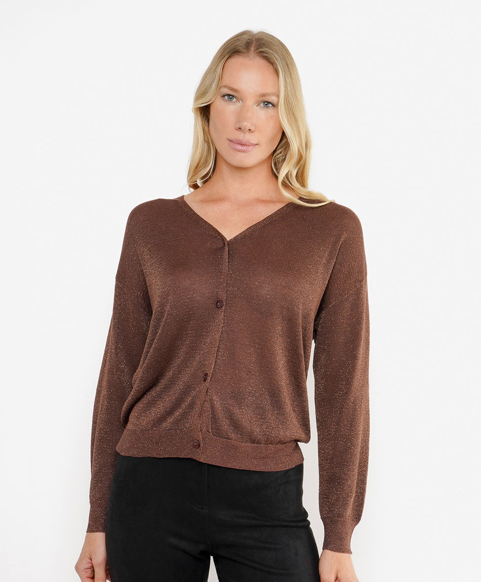 Cardigan mujer lurex