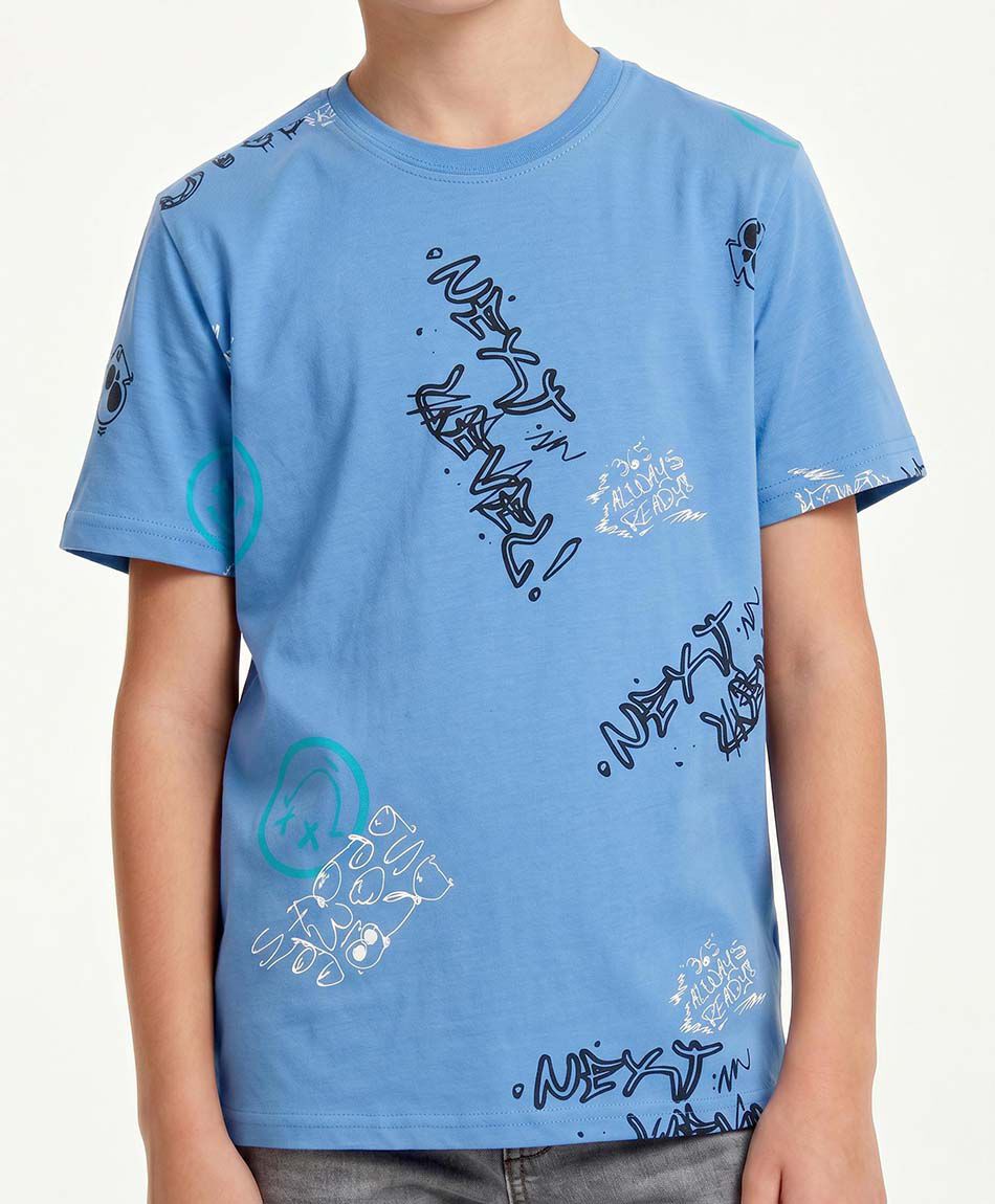 Remera ni&ntilde;o frases grafitti