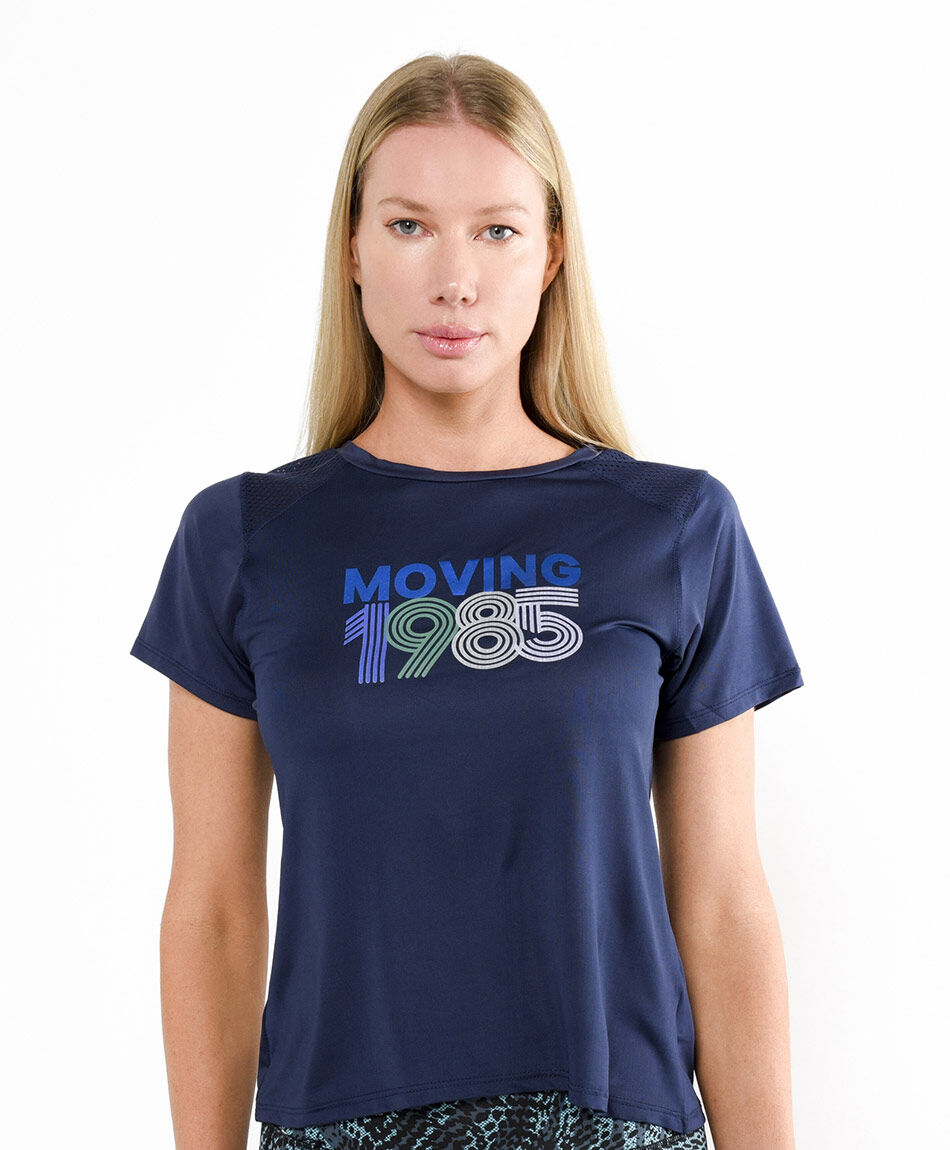 Remera deportiva mujer run 1985