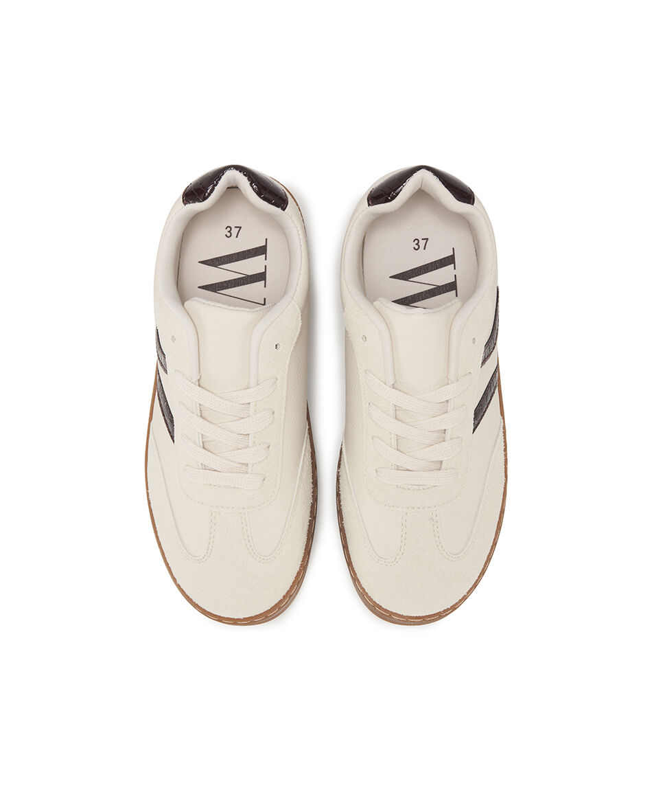 Zapatilla mujer vintage contraste
