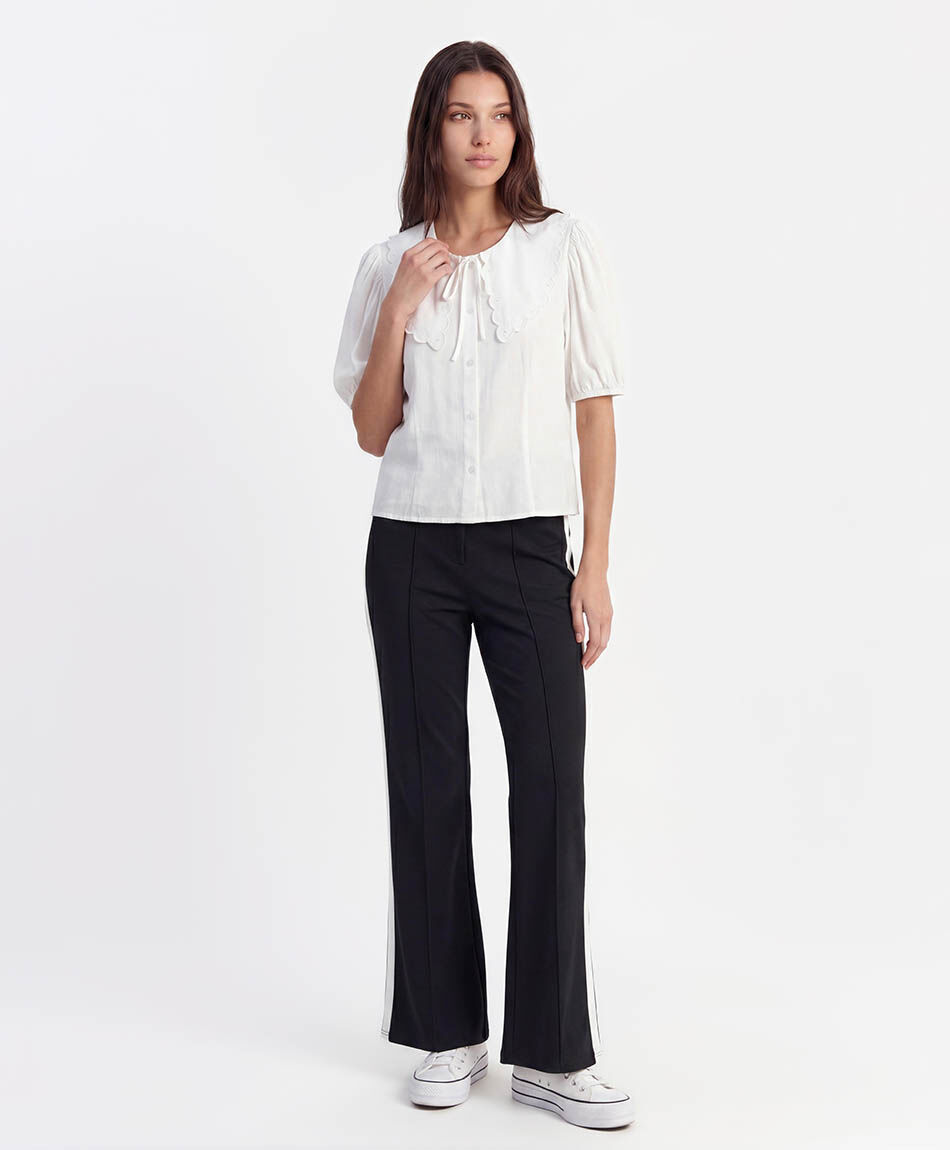 Leggins mujer banda contraste l&iacute;nea lateral
