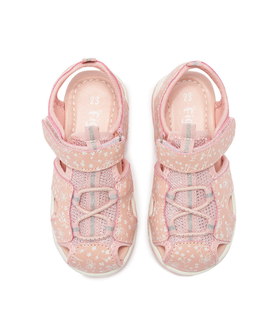 Sandalia infantil (20 a 25) outdoor rosada