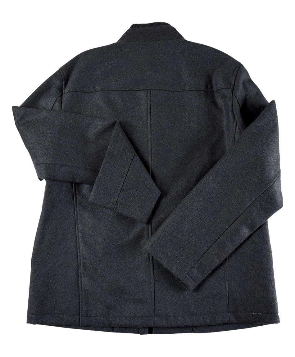 Abrigo cuello rib hombre