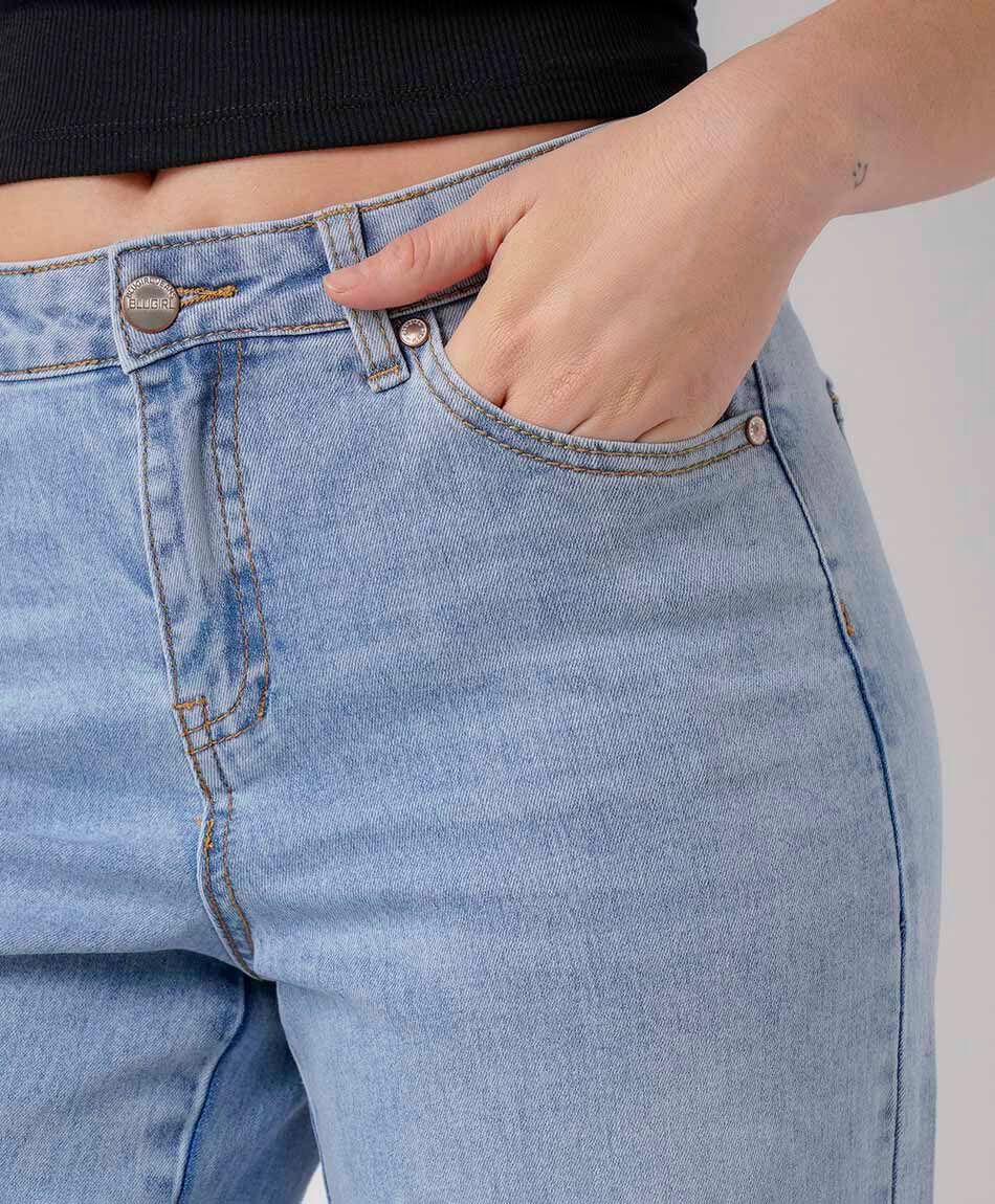 Jeans mujer straight estrella dyed