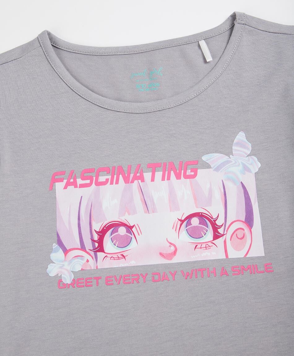 Remera nina anime