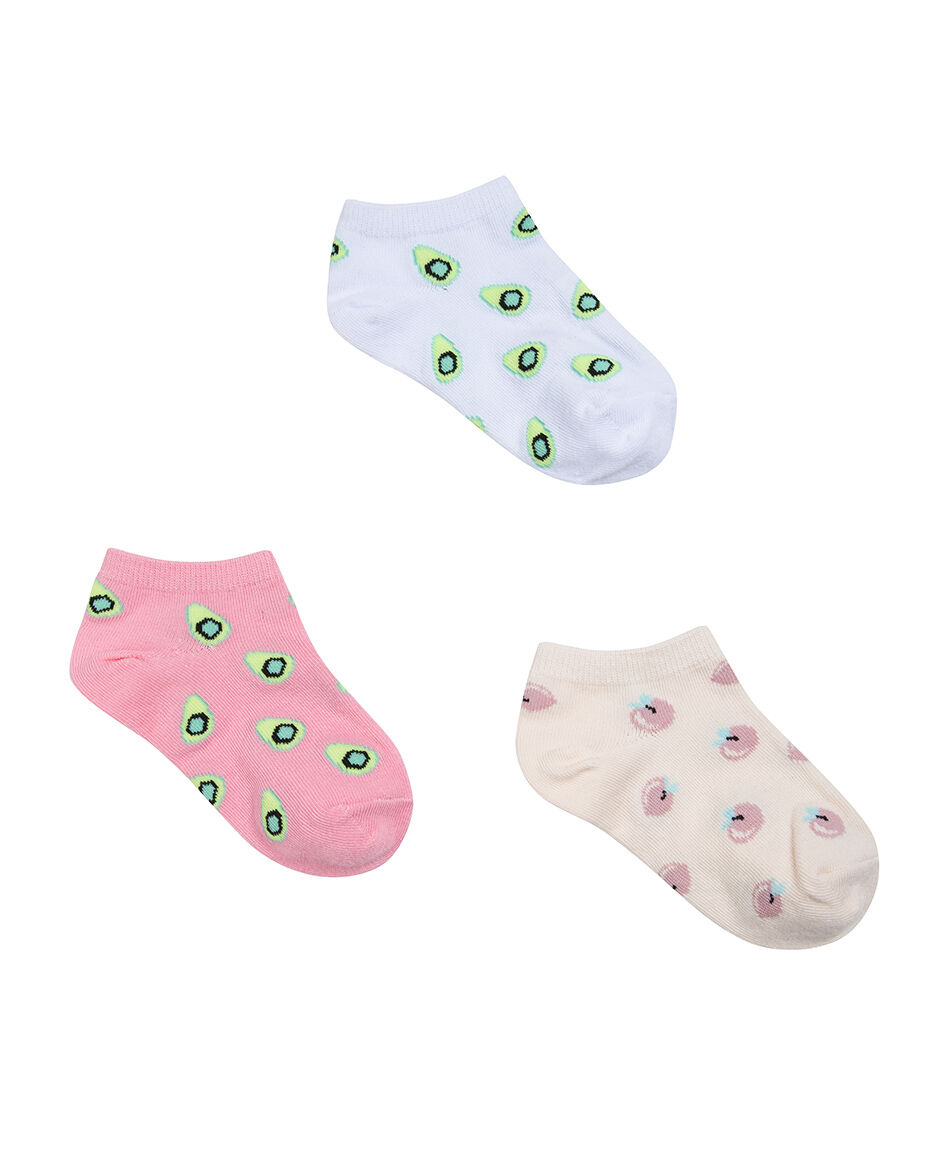 Pack 3 medias ni&ntilde;a colores