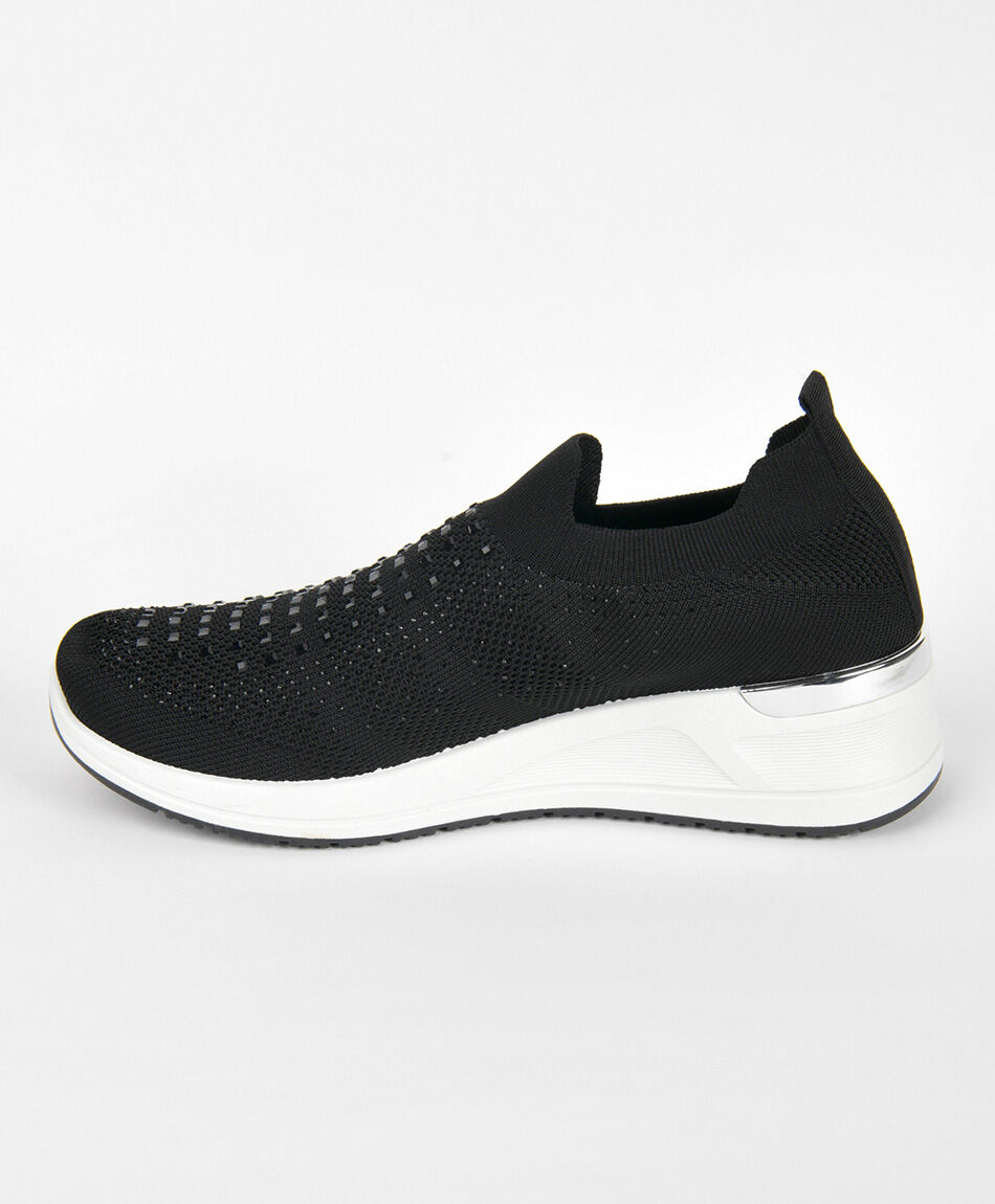 Zapatilla mujer slip on brillos