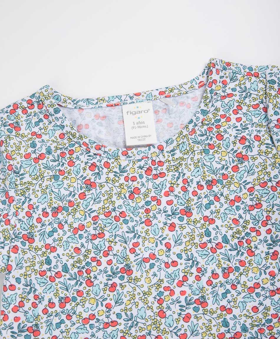Vestido beb&eacute; cerezas flores