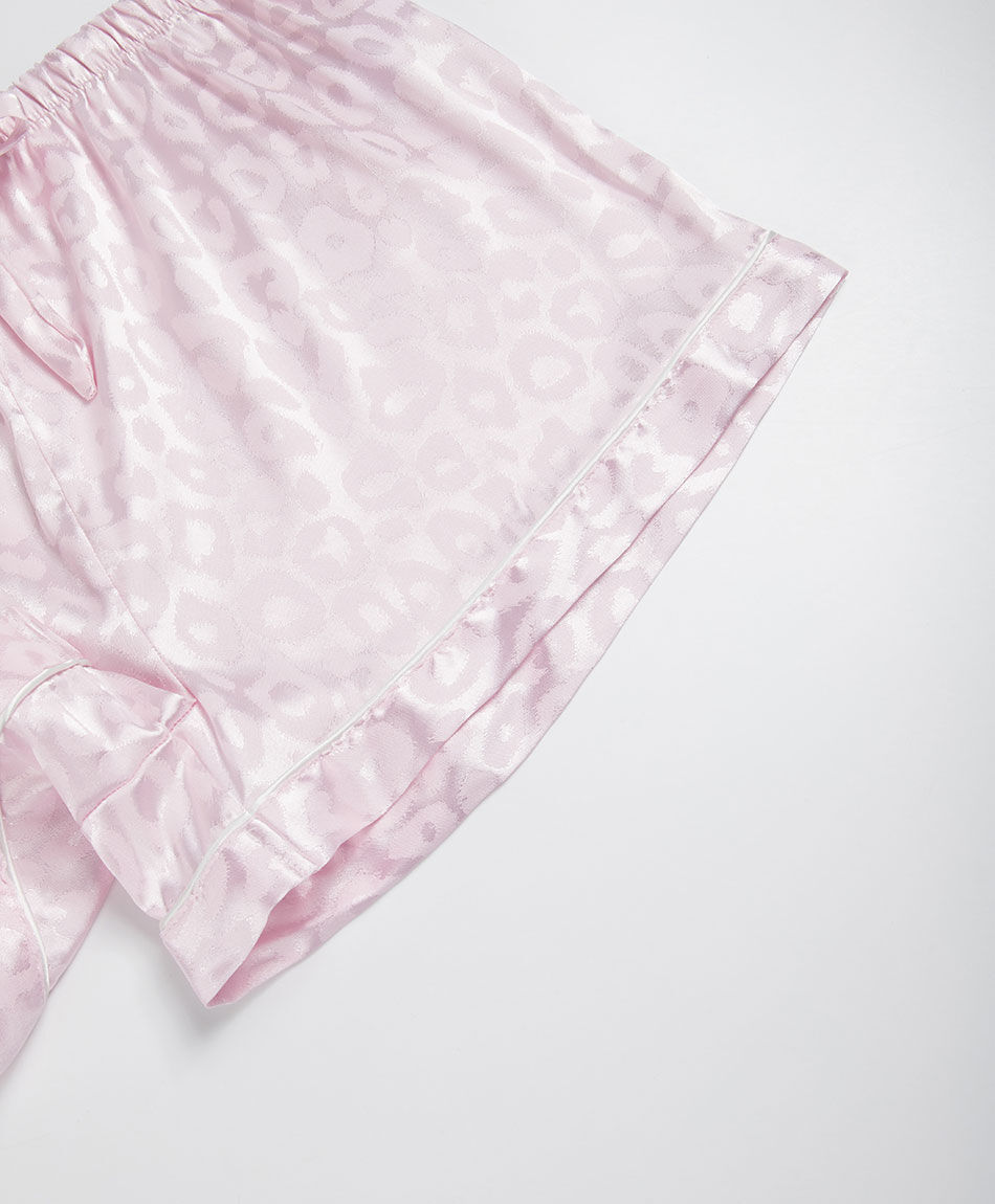 Pijama mujer camisero  sat&iacute;n rosado