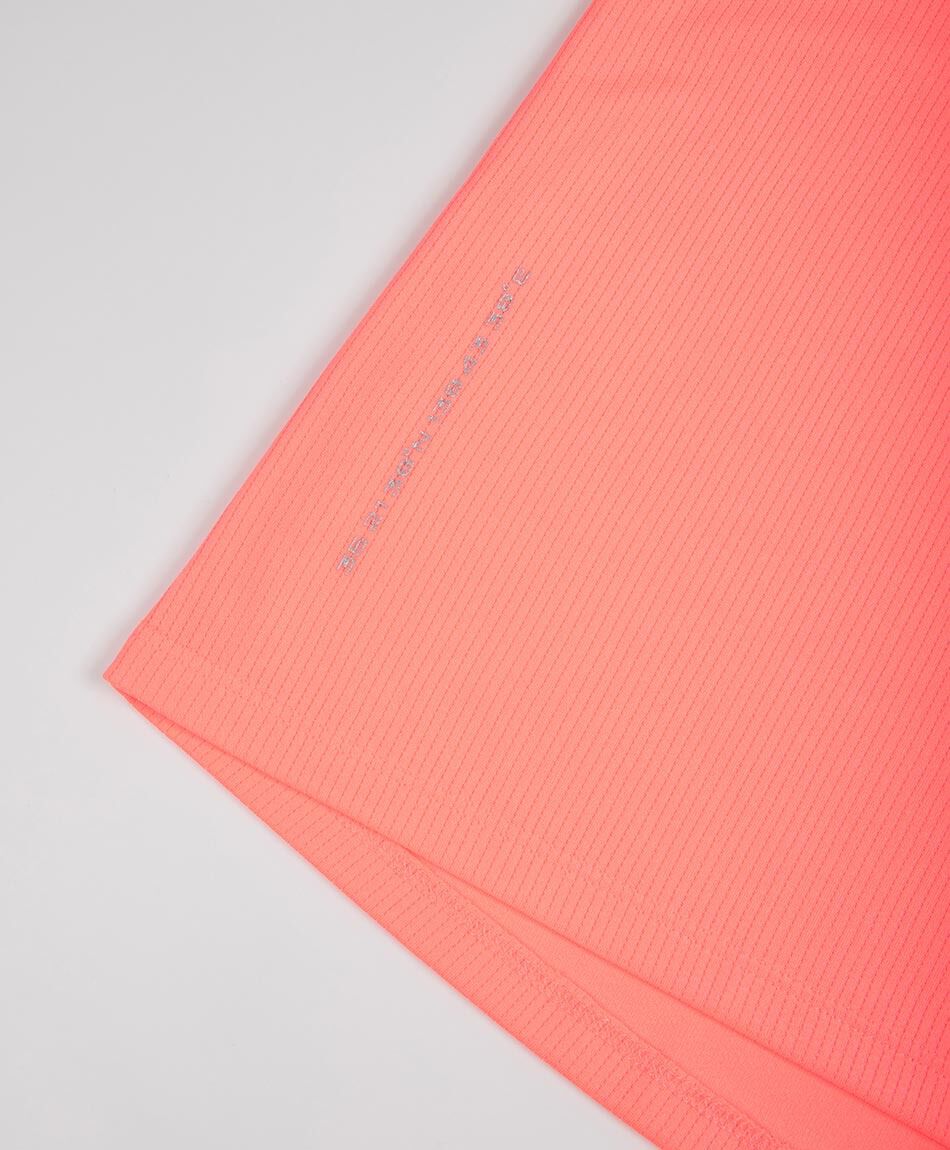 Remera deportiva mujer lisa coral