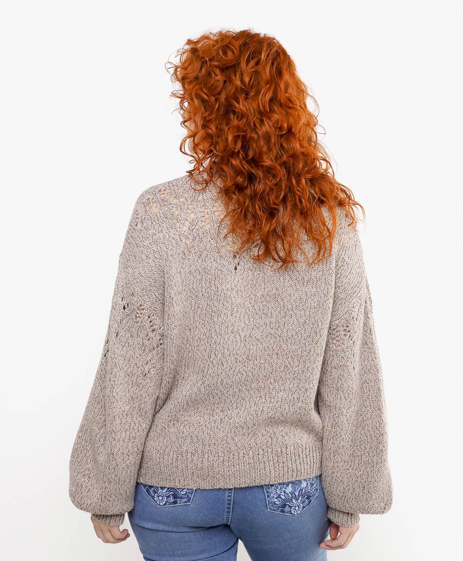 Sweater mujer jaspeado