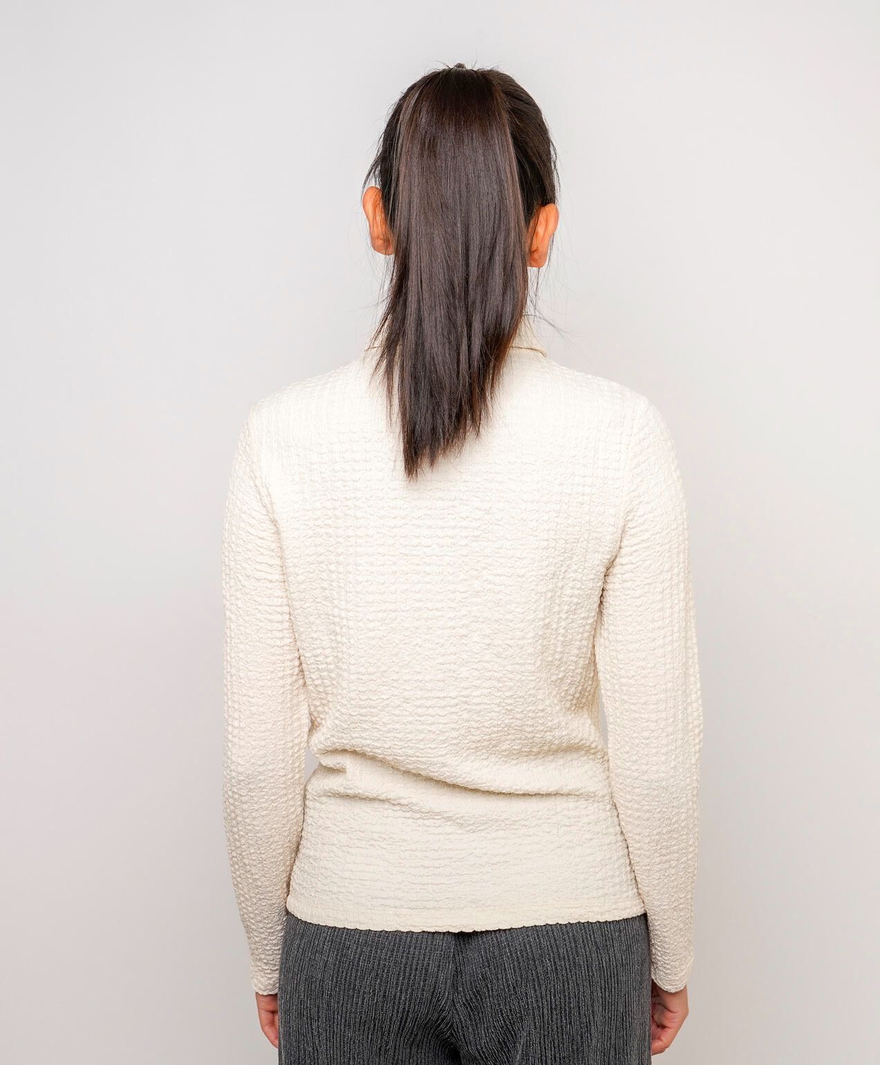 Camisa mujer jacquard botones