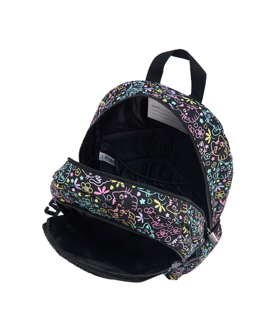 Pack mochila y accesorios escolar gatos