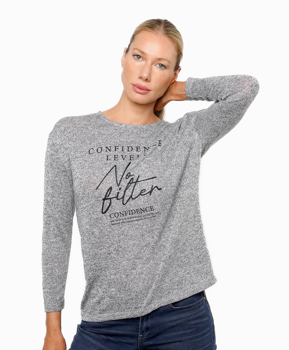 Remera mujer estampado no filter