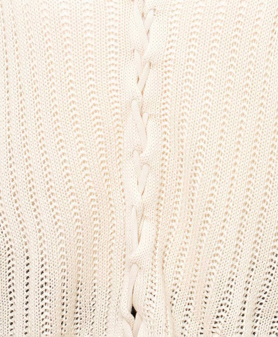 Sweater mujer tejido lazo
