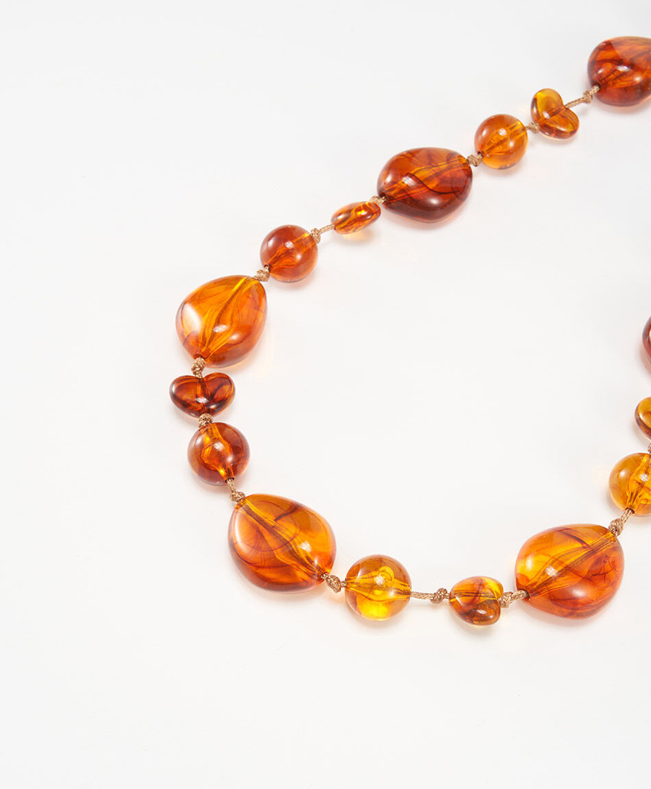 Collar mujer piedras &aacute;mbar