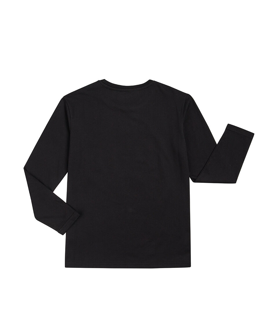 Remera ni&ntilde;o dibujo spray negro