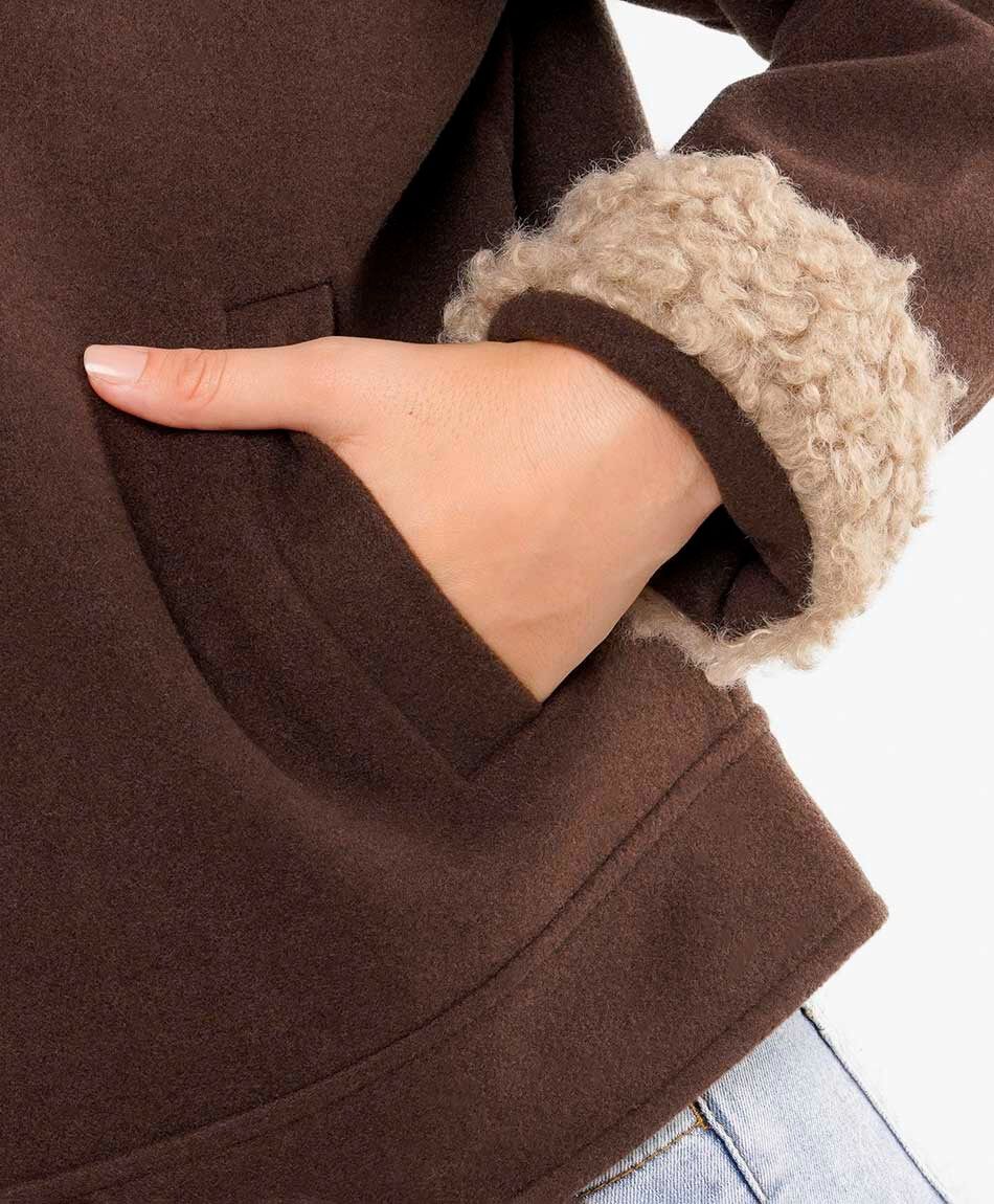 Campera mujer dise&ntilde;o piel brown