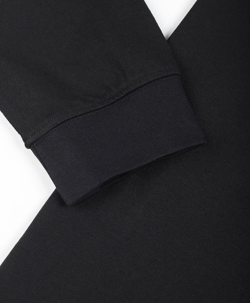 Remera hombre manga larga linea doble white