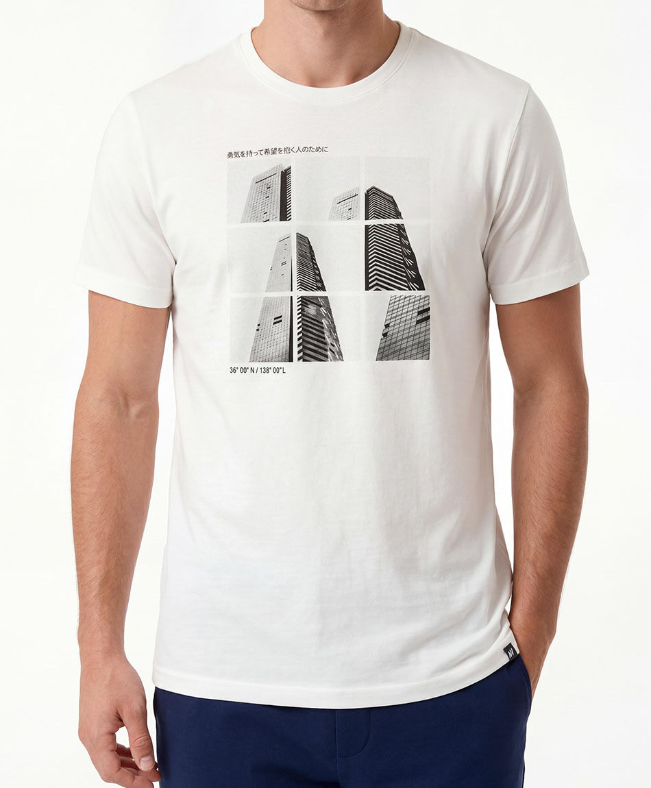 Remera deportiva hombre edificio