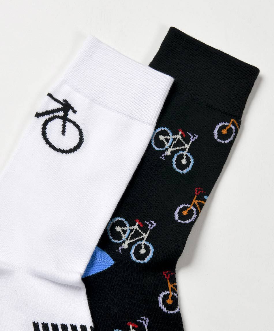 Pack 2 medias hombre bici