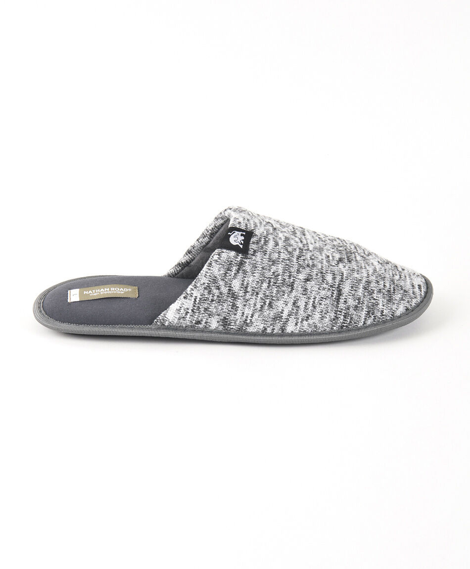 Pantufla hombre gris melange