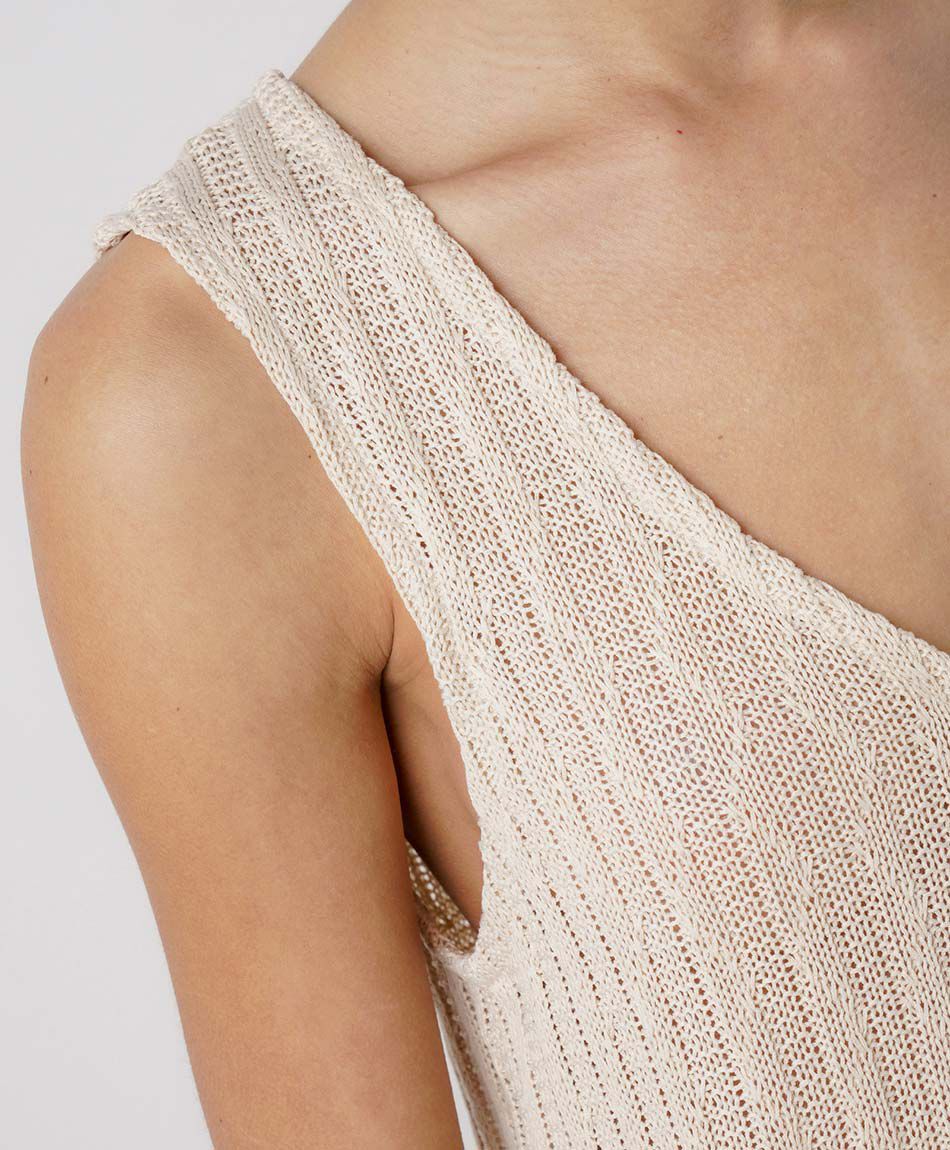 Cardigan mujer tejido natural