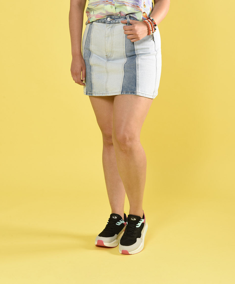 Mini denim patshwork