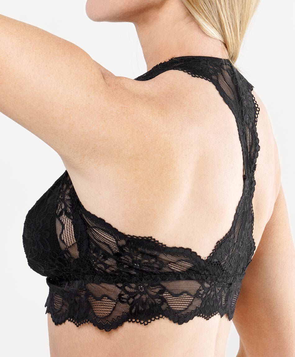 Bralette mujer encaje ancho