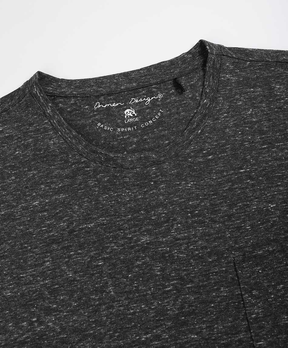 Remera hombre dise&ntilde; gris jaspeado
