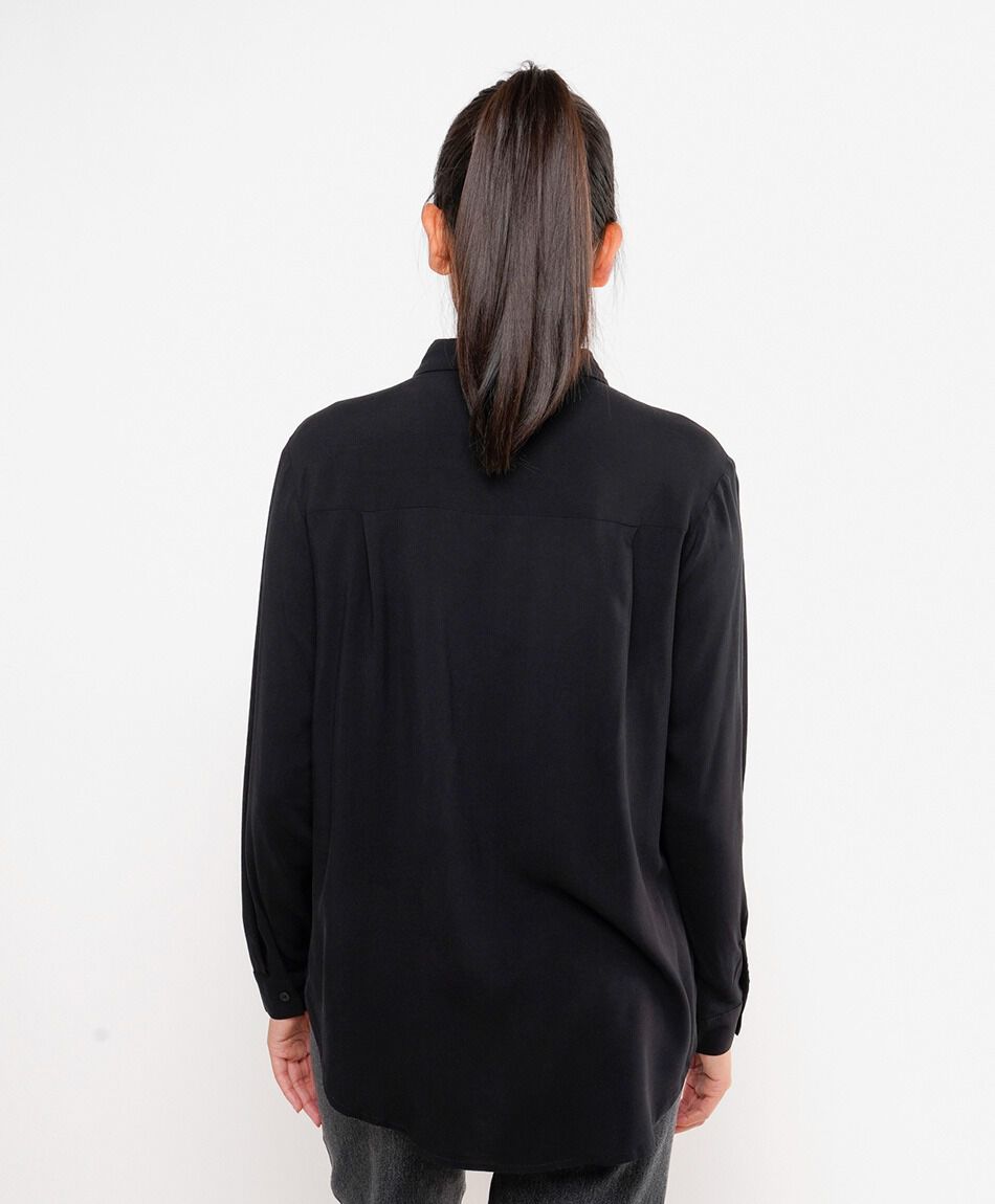 Camisa mujer camisera negra