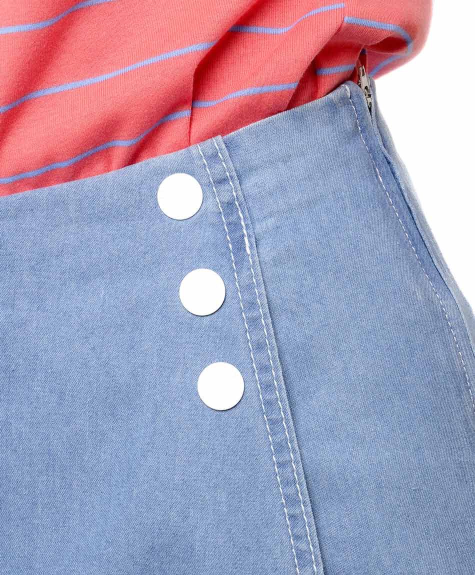 Short mujer pollera tencel botones