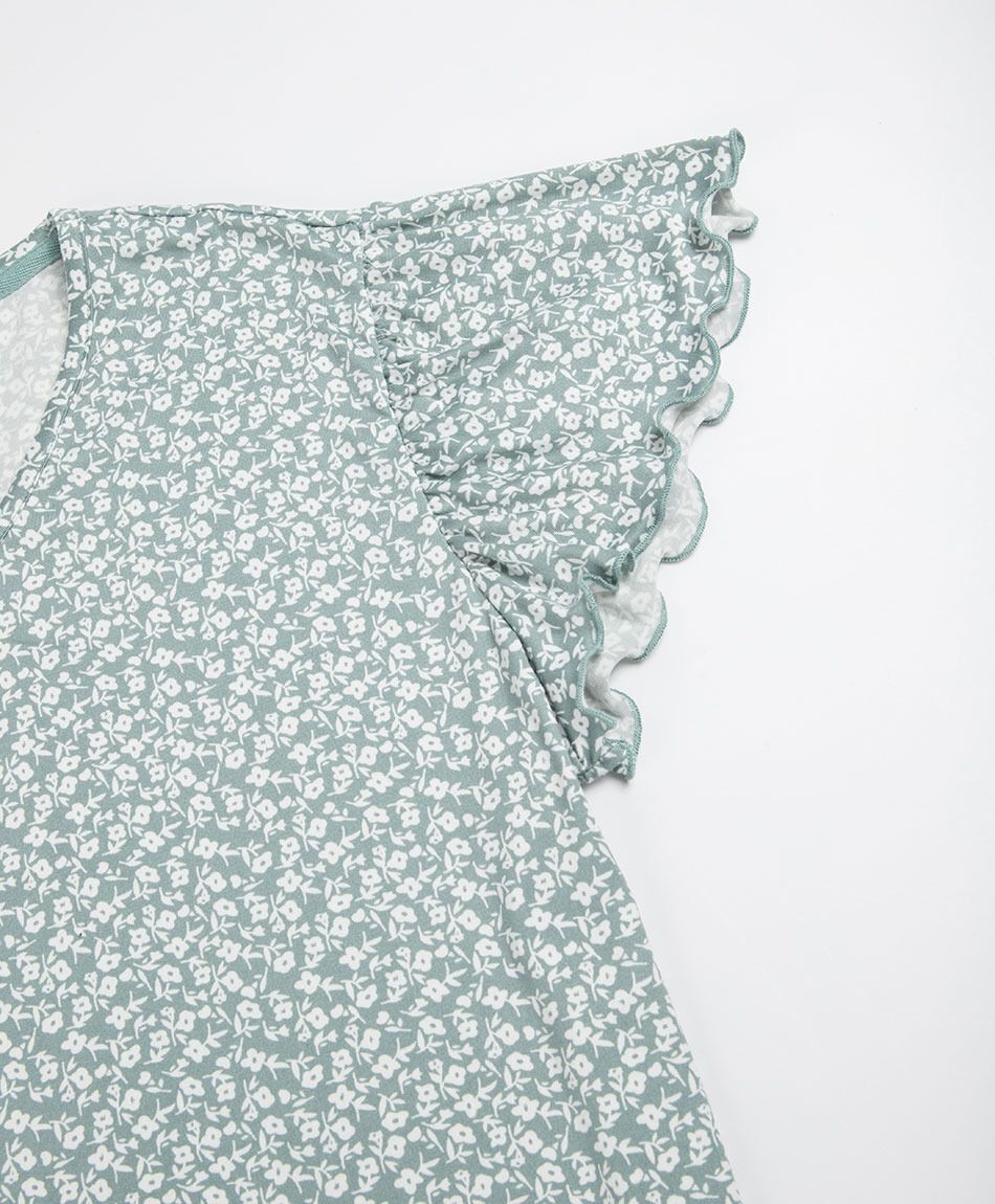 Pijama mujer capri vuelos verde