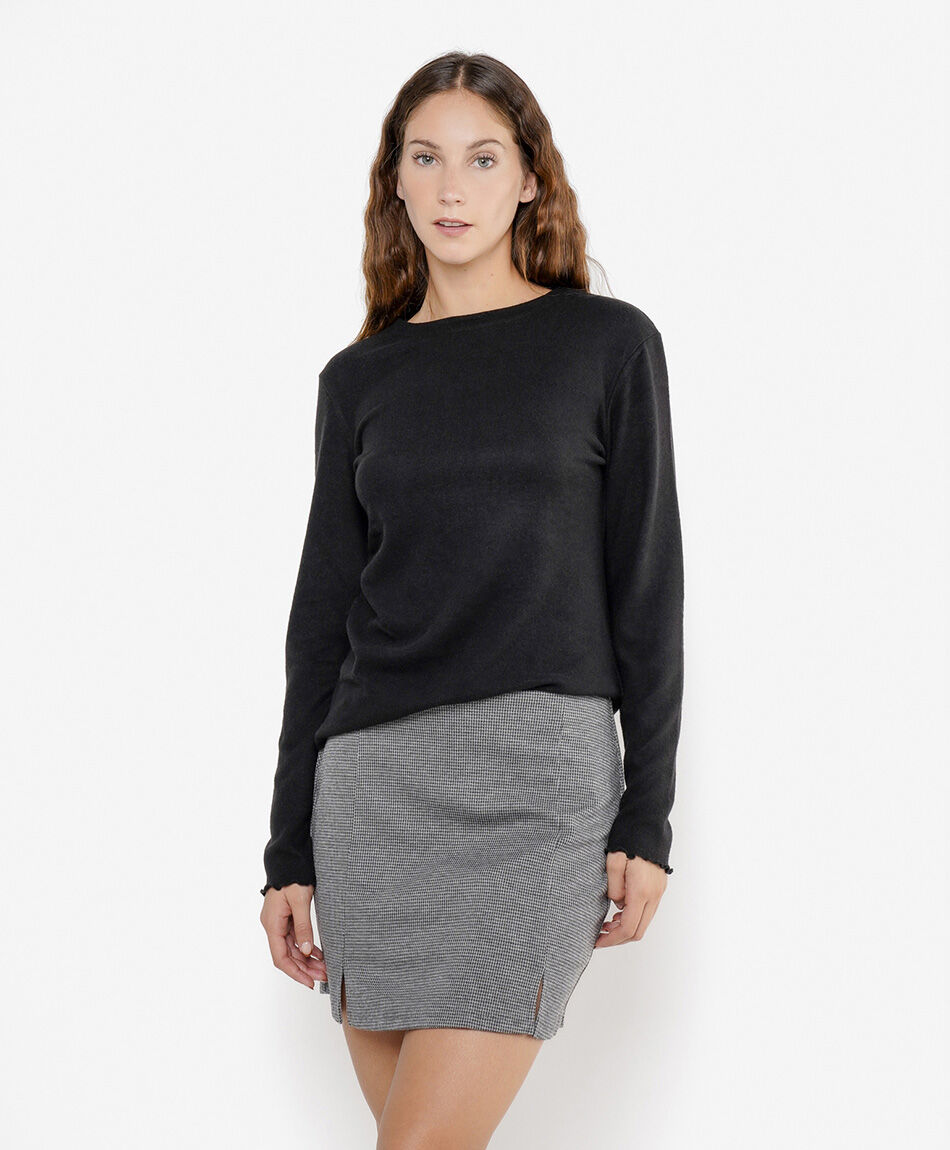 Mini pollera mujer short check