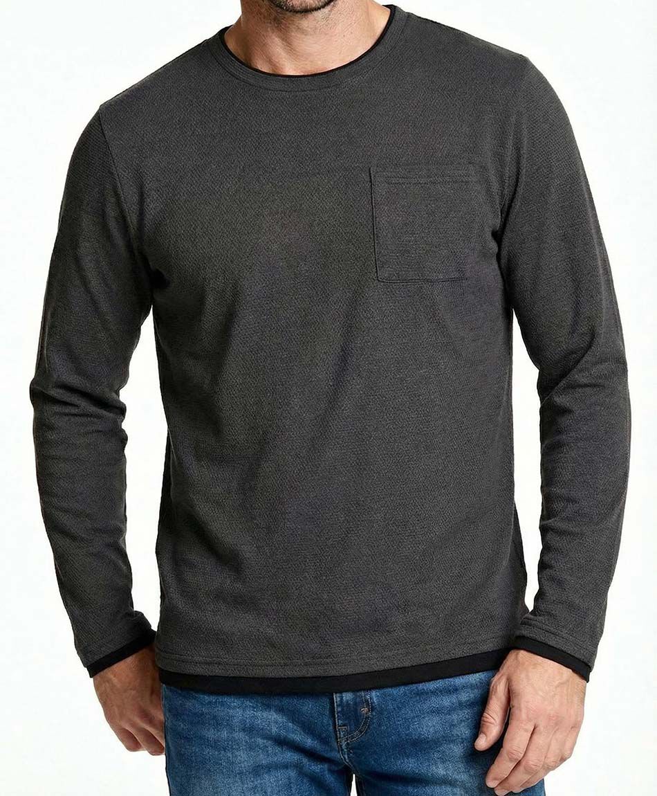 Remera hombre bolsillo b&aacute;sico