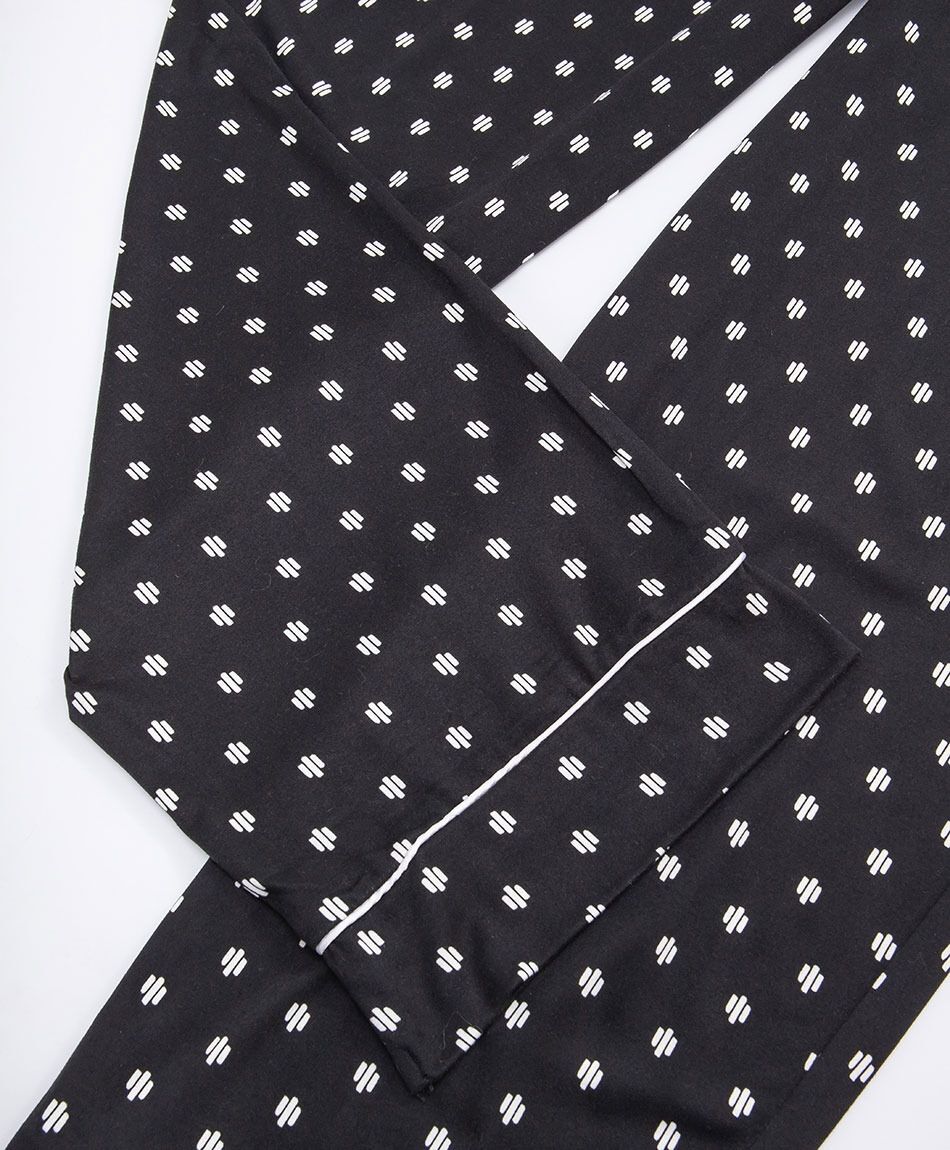 Pijama mujer camisero mini print l&iacute;neas