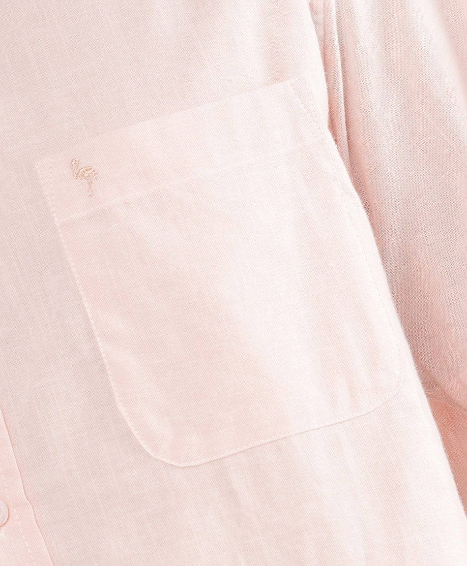 Camisa hombre lisa manga corta