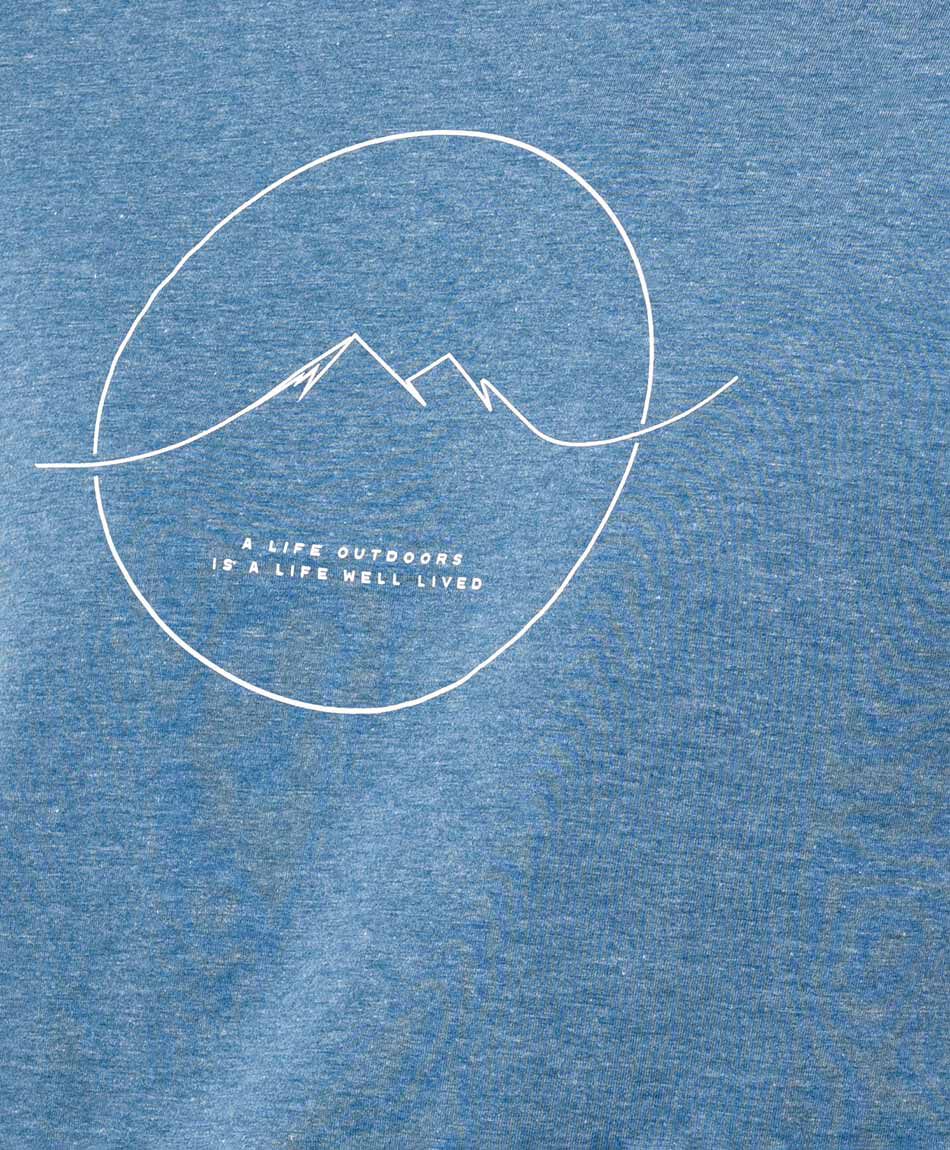 Remera deportiva hombre l&iacute;nea monta&ntilde;a