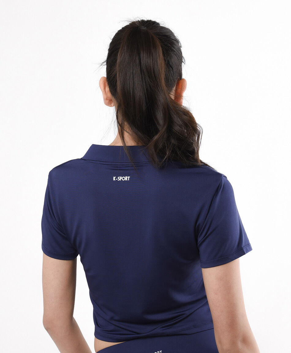Remera deportiva mujer polo crop