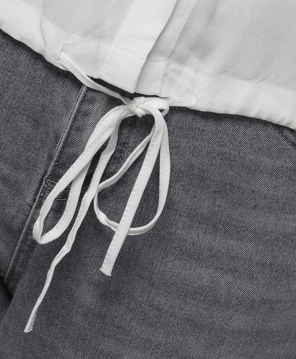 Camisa mujer lazo pretina